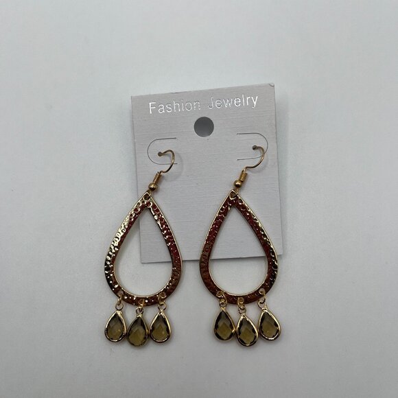 Teardrop Dangle Earrings - Picture 1 of 4